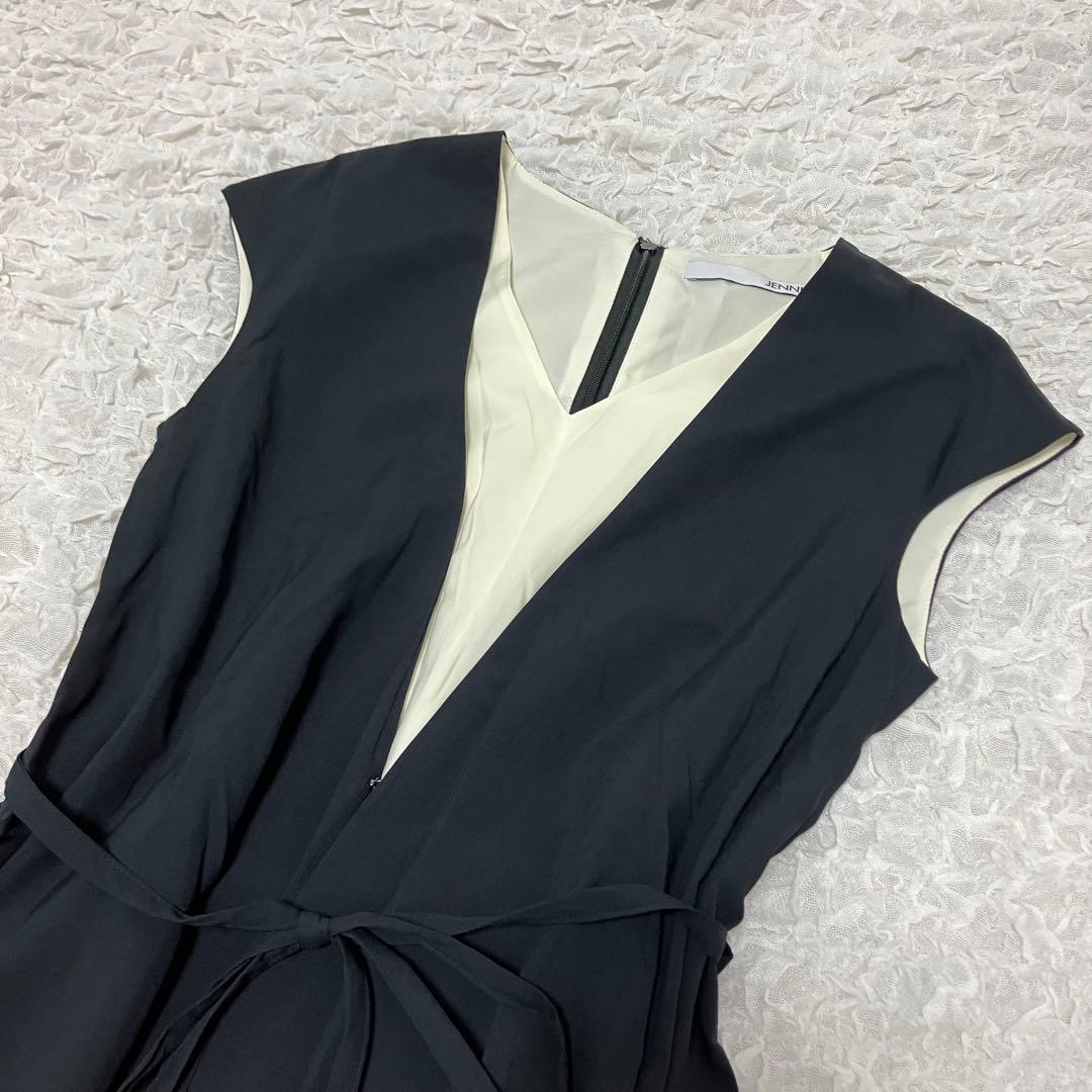 JENNE 2WAYレイヤードフレアワンピースS ブラック