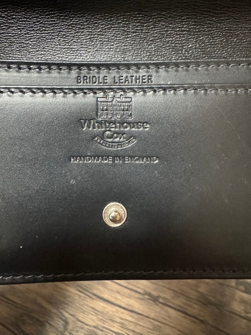 Whitehouse Cox ブライドルレザー 名刺入れ ブラック