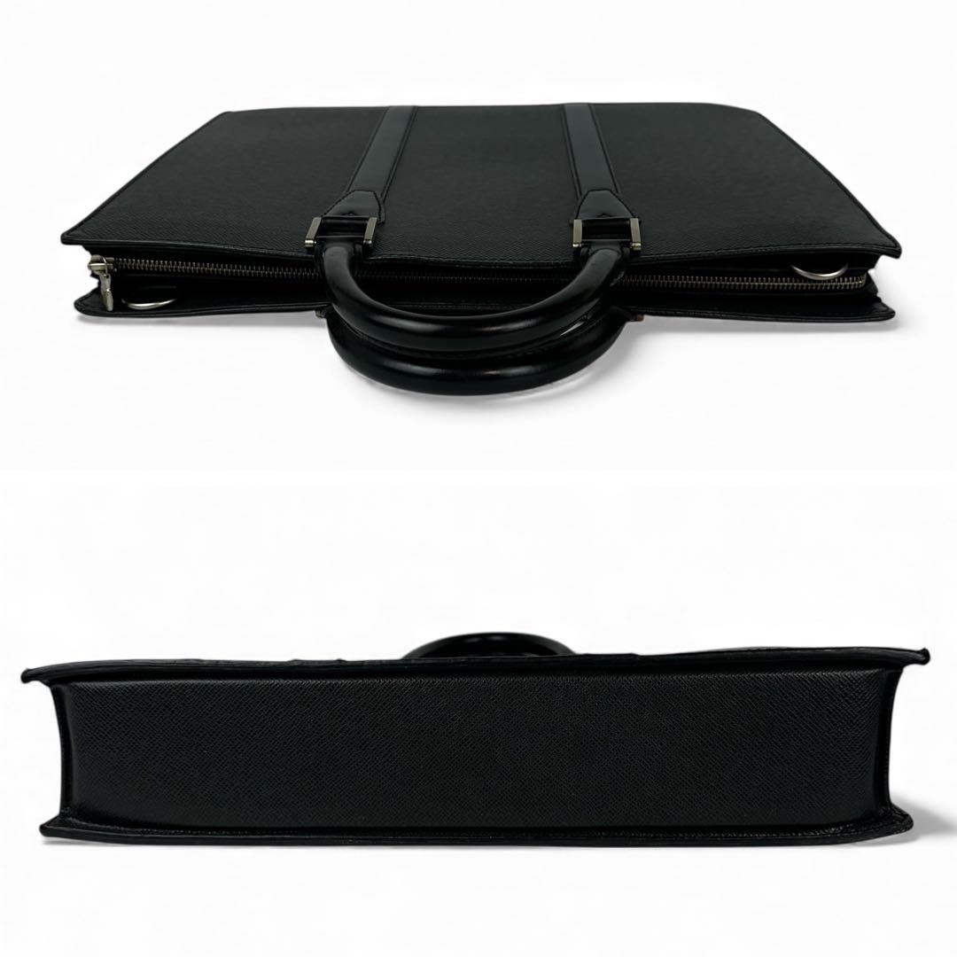 【極美品】ルイヴィトン タイガ ビジネスバッグ 黒 ブリーフケース 営業鞄 本革