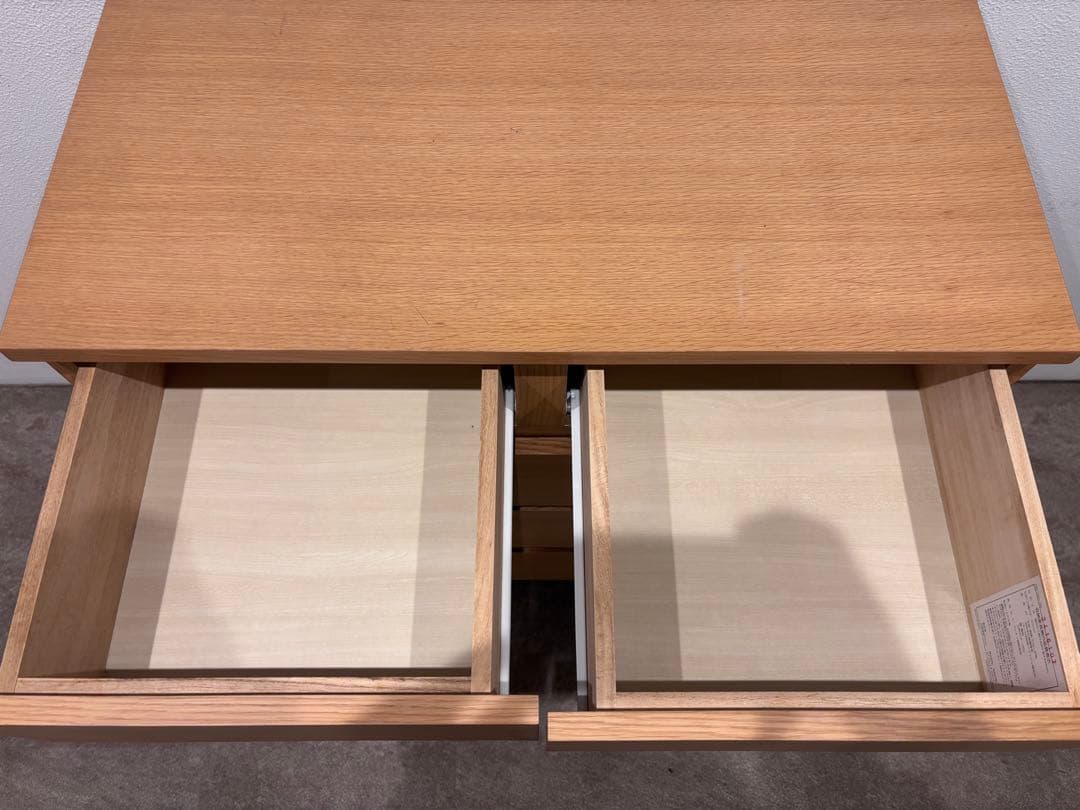 ⭐️美品⭐️廃盤希少⭐️無印⭐️脚付き⭐️チェスト４段・ワイド・オーク材