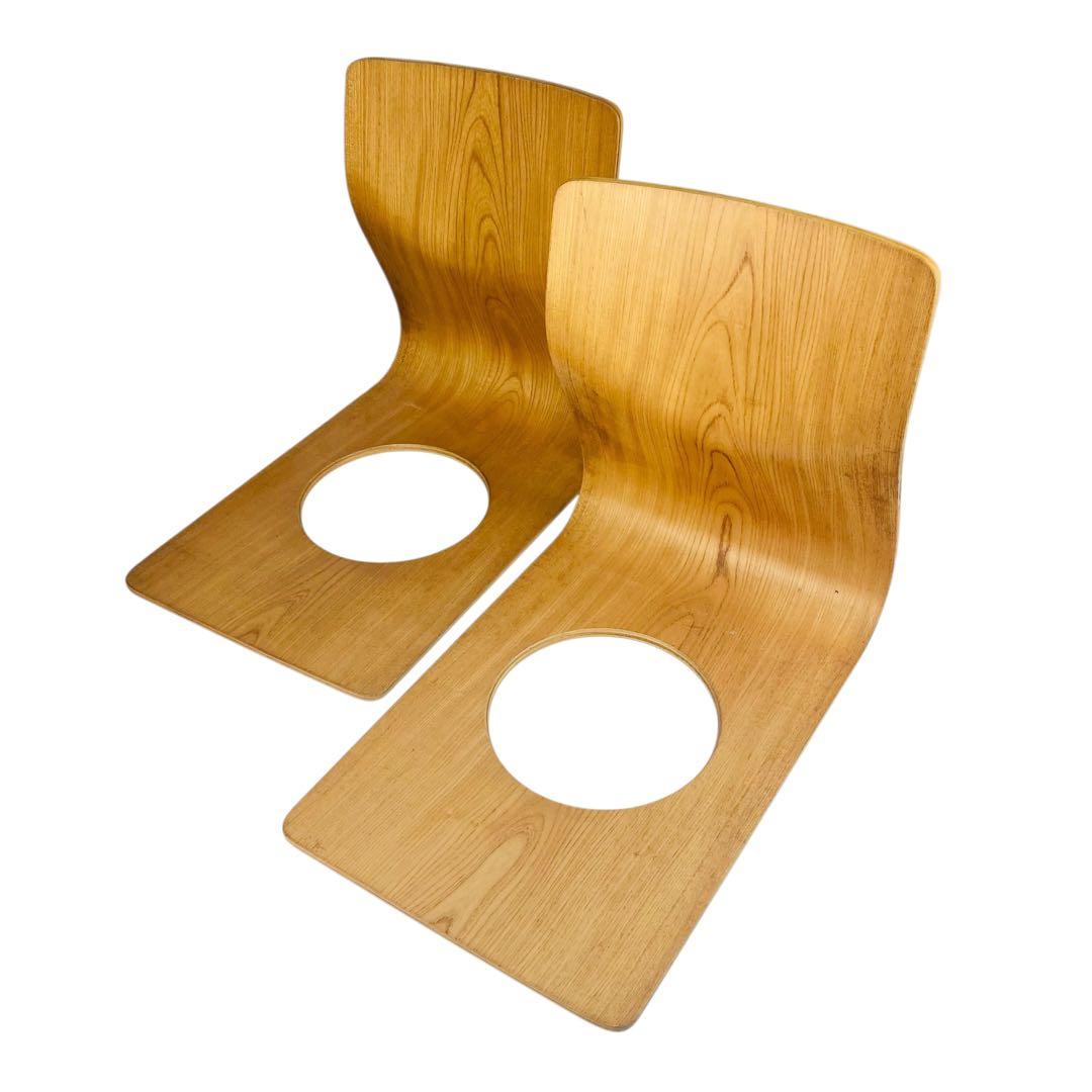 天童木工 座椅子 座イス 和室 旅館 料亭 和モダン2脚