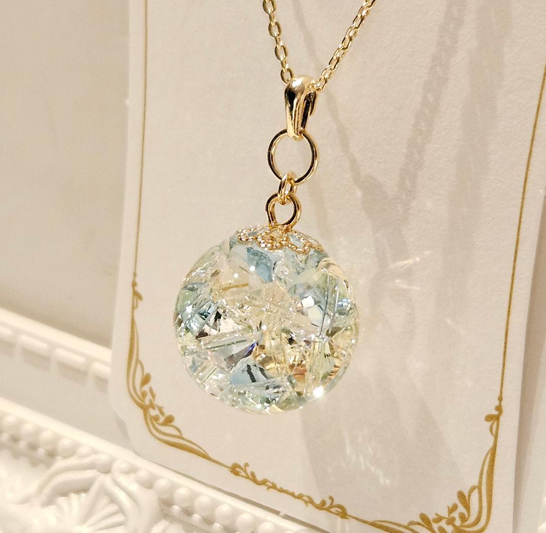 1675.スワロ入り♡ ドーム型レジンリング♡