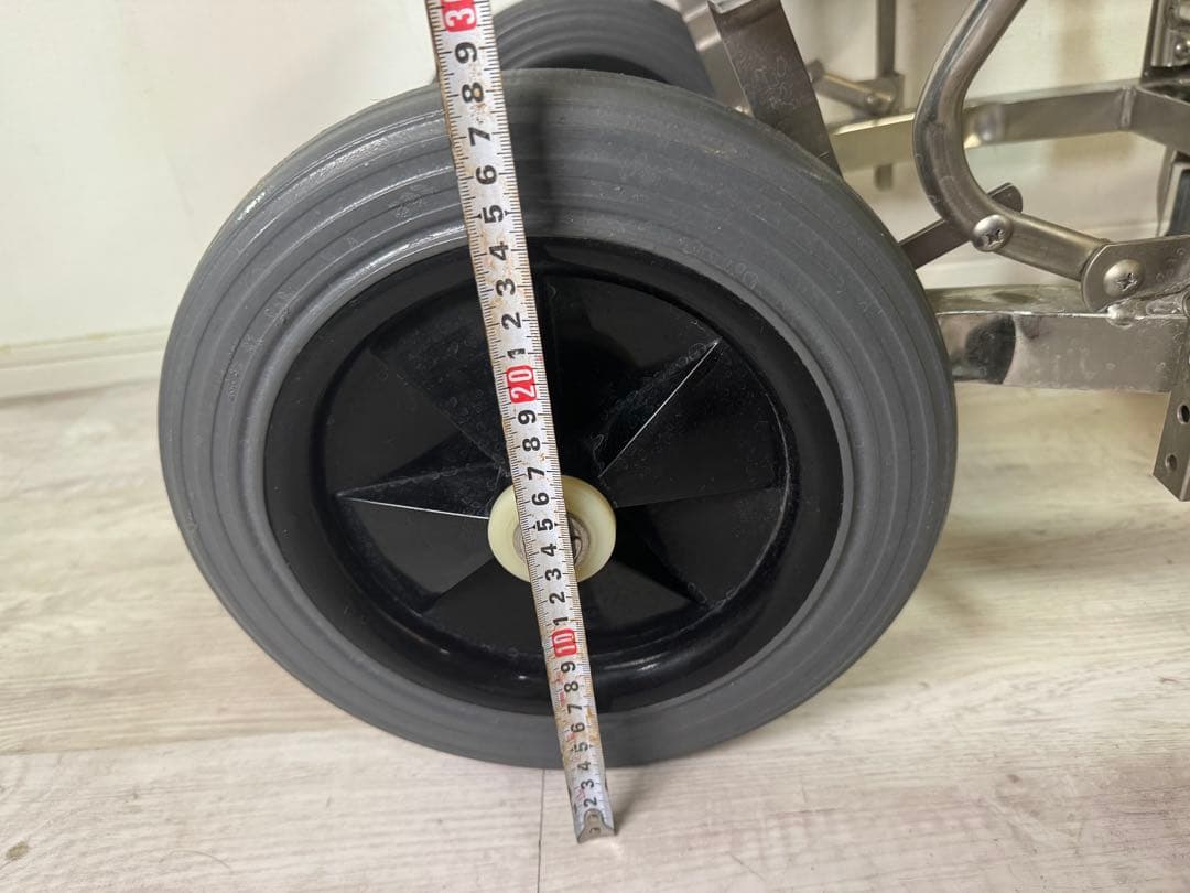 介護　入浴車椅子　シャワーキャリー ステンレス製入浴用車椅子折りたたみ式