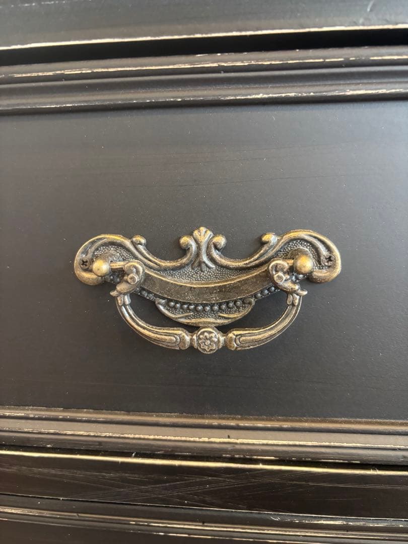 ブラック 3段チェスト