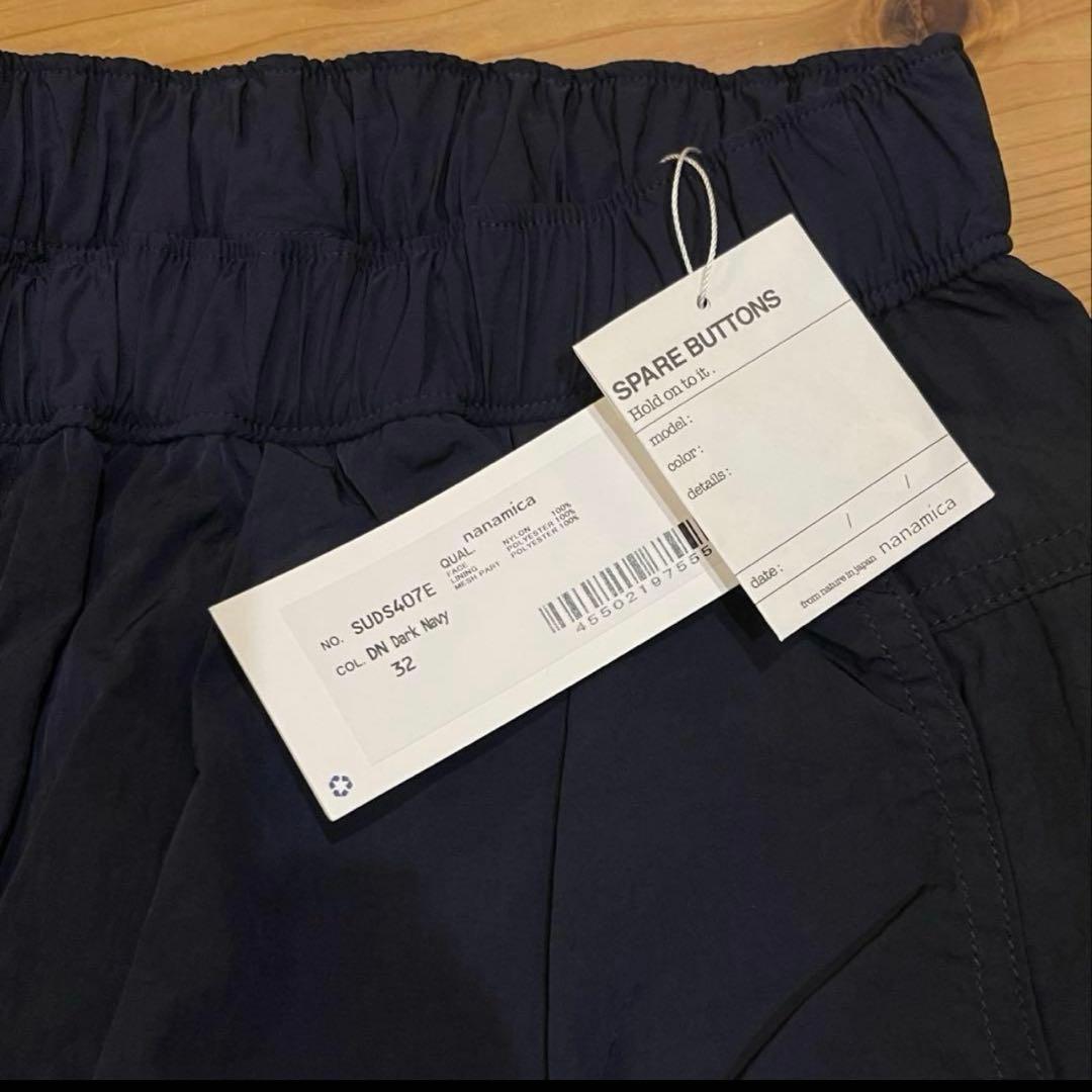 カール様 新品 32 M〜L相当 ナナミカnanamica ウインドショーツ 紺