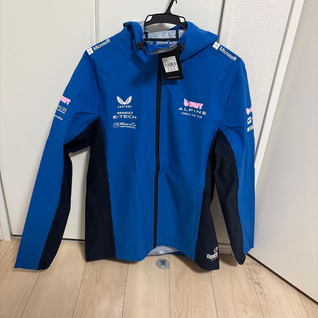アルピーヌ　F1チーム　レインジャケット　ユーロMサイズ　アジアLサイズ