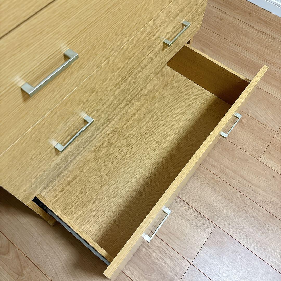 ニトリ　チェスト　クローネ9080　タンス　衣類収納　ライトブラウン　ナチュラル