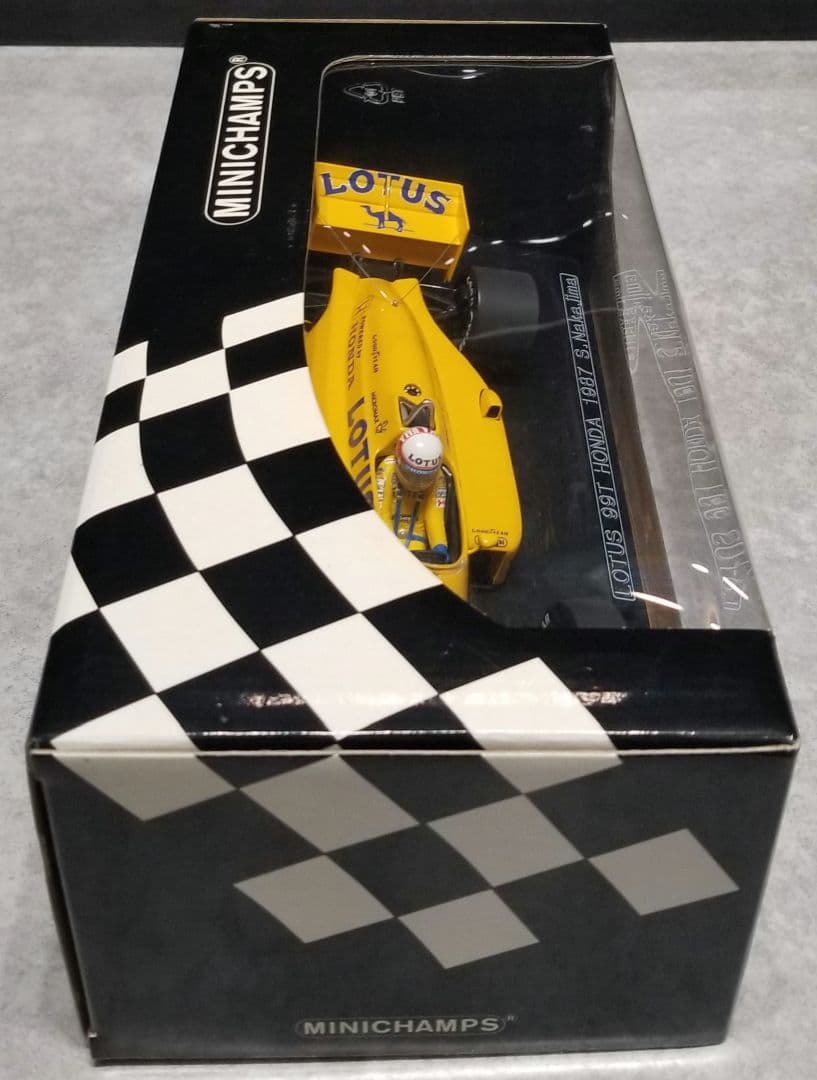 【レア美品】ミニチャンプス1/18 　ロータスホンダ99T 中嶋 悟　1987