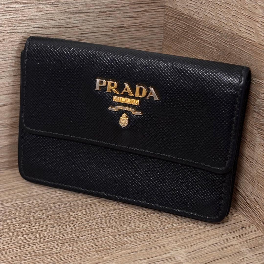 PRADA ブラックレザー 小銭入れ ケース