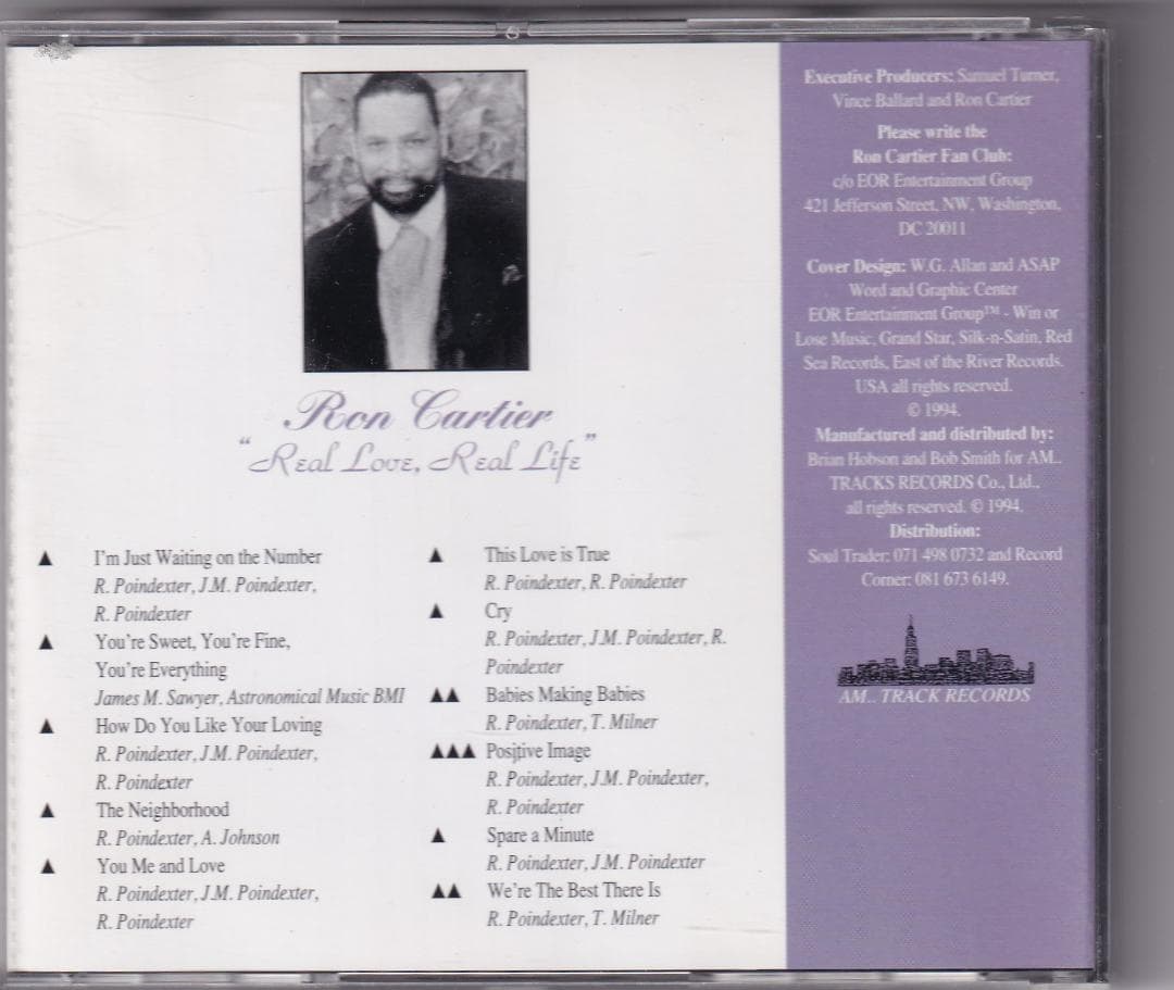 洋楽 Ron Cartier \"Real Love, Real Life\"