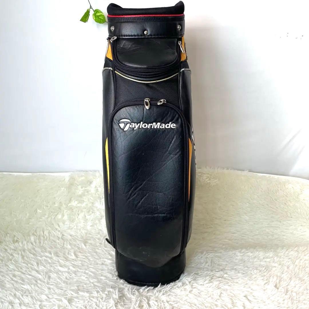【格安出品】テーラーメイド キャディバッグ ゴルフバッグ レザー スタンド 良品