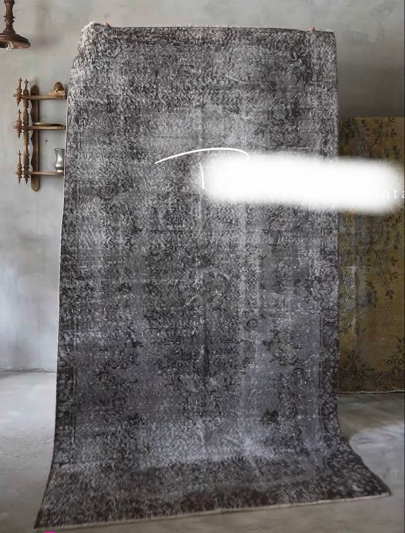 ヴィンテージラグ　トルコ　オーバーダイ110×210