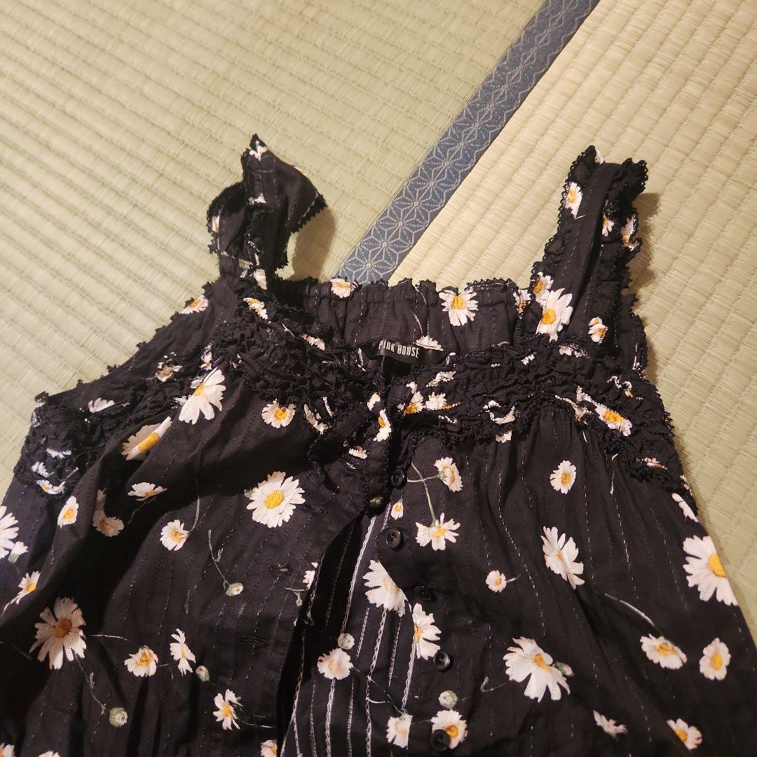 PINK HOUSE フラワープリント フレアスカート