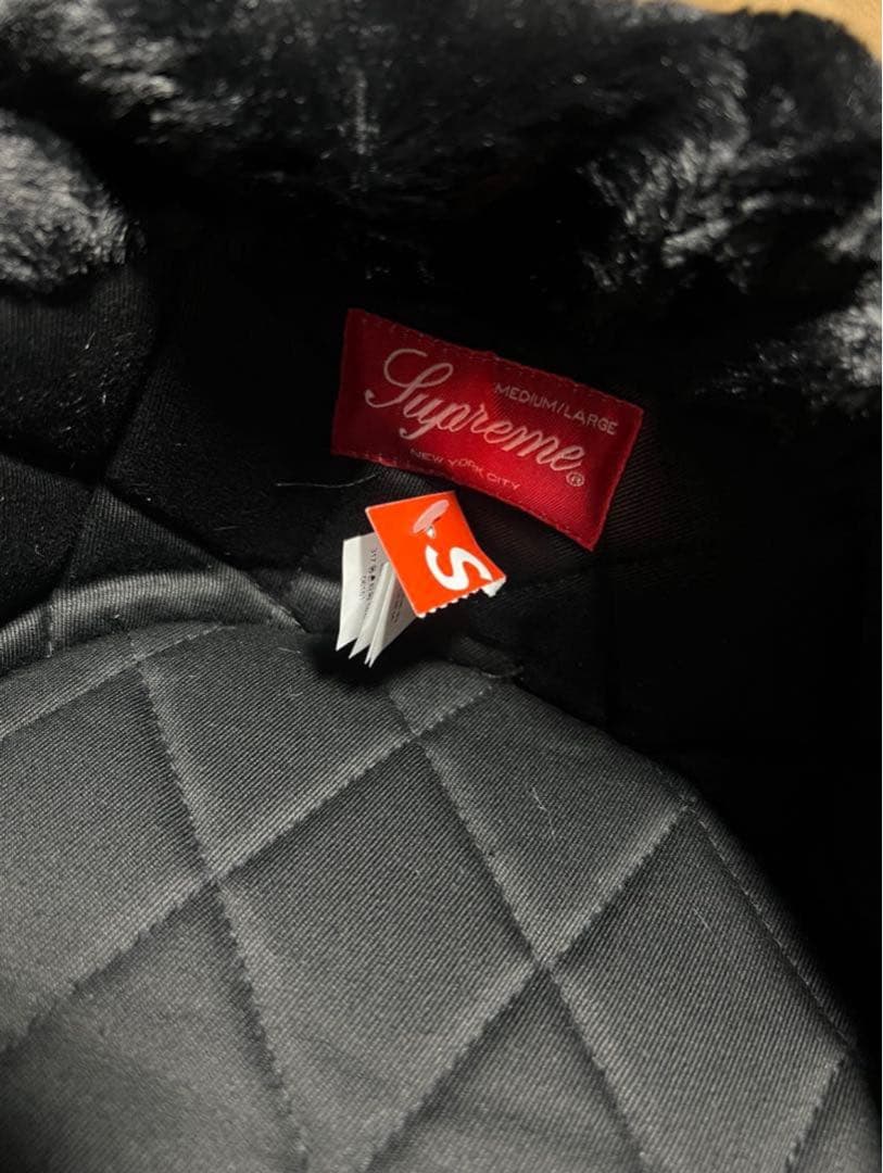 Supreme Ushanka Hat 黒　M/Lサイズ フライトキャップ