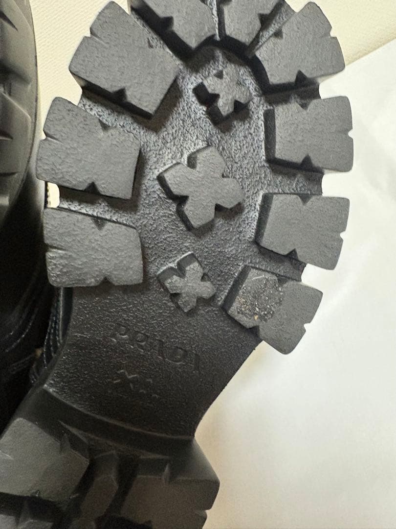 【新品未使用】PRADA Re-Nylon レザー モノリス ブーツ　黒　36