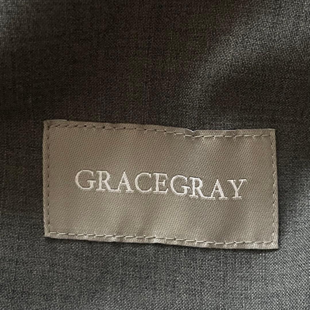 JULYNINE　グレイスグレイ　タックパンツ　グレー　日本製　Ｍ