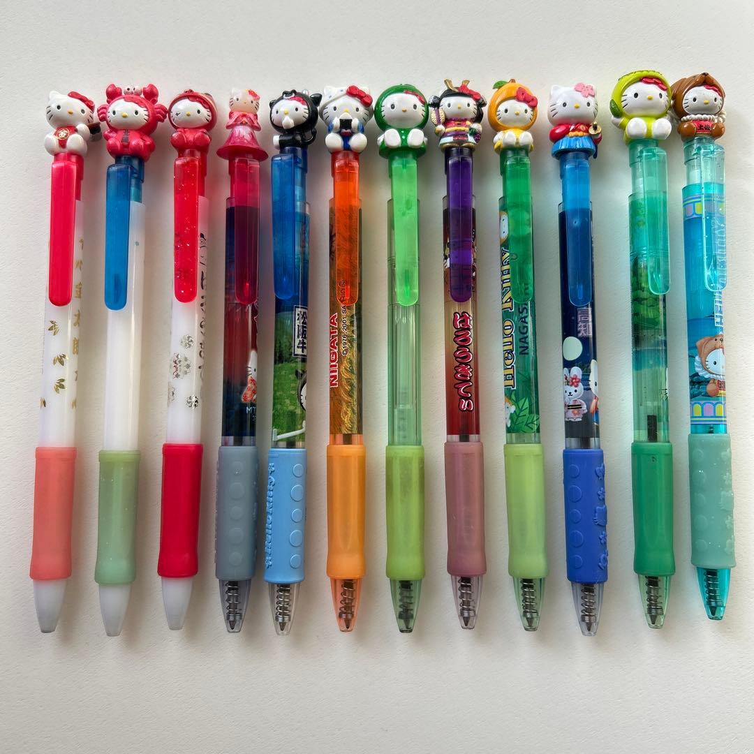 ハローキティ ご当地限定ボールペン99本&シャープ12本セット