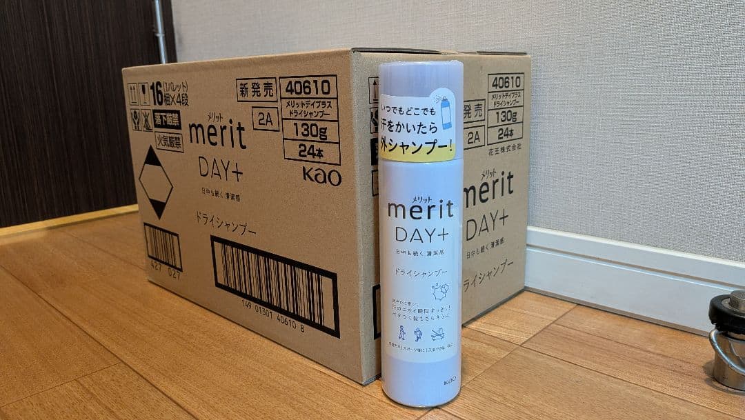 merit DAY+ ドライシャンプー 130g 24本入り　1本約333円