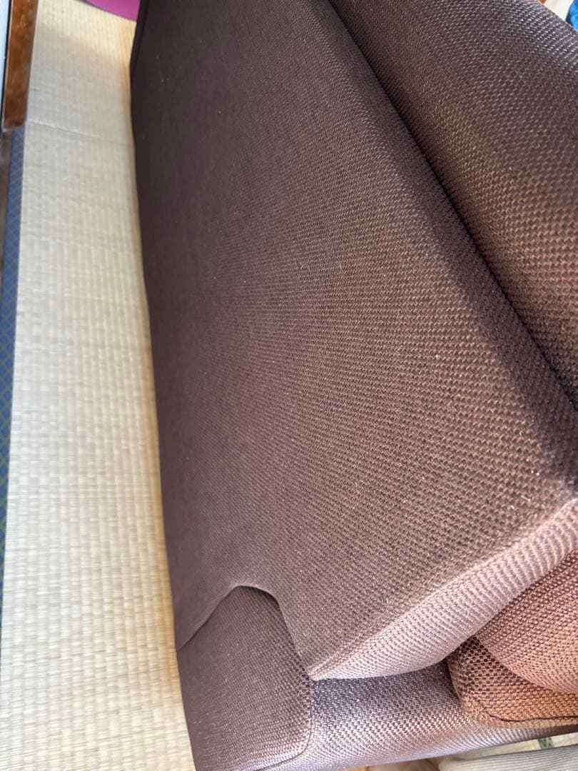 どらニャン様ダークブラウン 3人掛けソファ