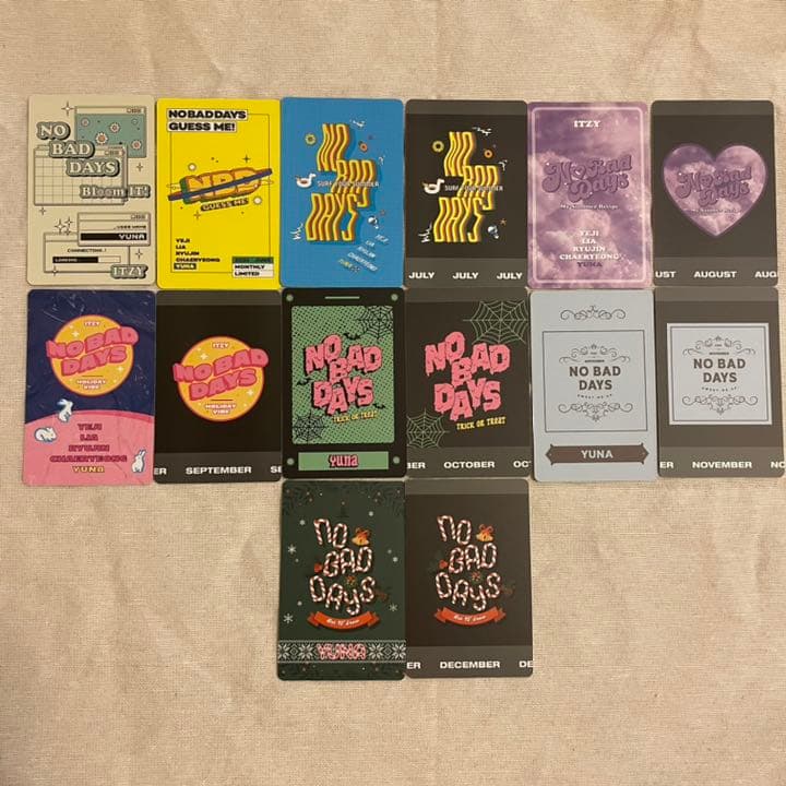 ITZY ユナ トレカ nobaddays NBD チェキ風トレカ セット