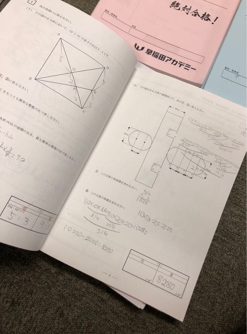 早稲田アカデミー　NN早実クラス　2023年受験　後期/土特/正月/直前　中古