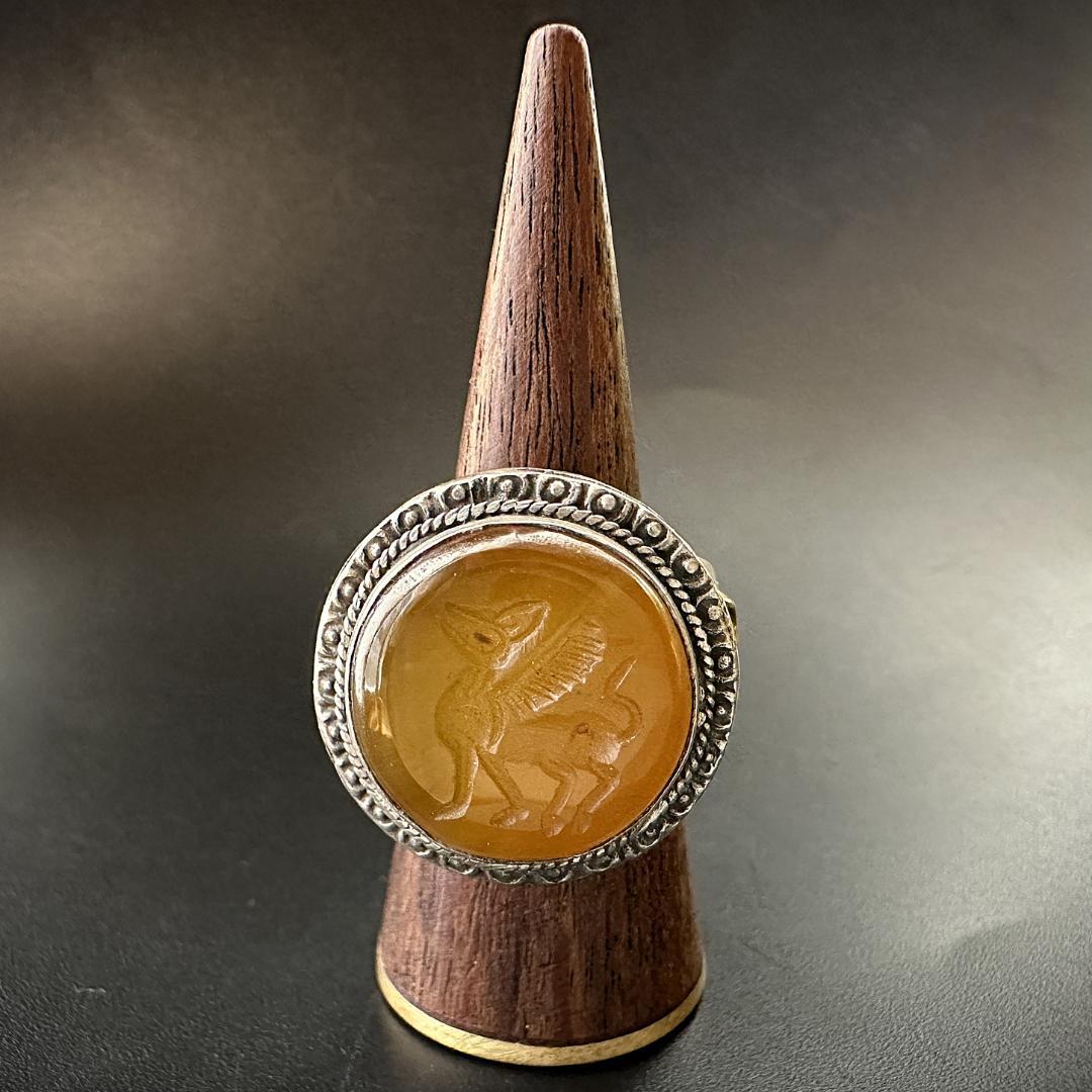 ビザンツ シルバーリング 銀 指輪 パワーストーン カラーストーン 1552