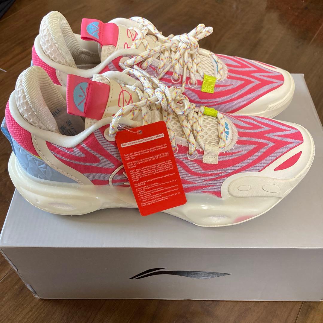 バスケットボールシューズ ピンク/ホワイト/ブルー