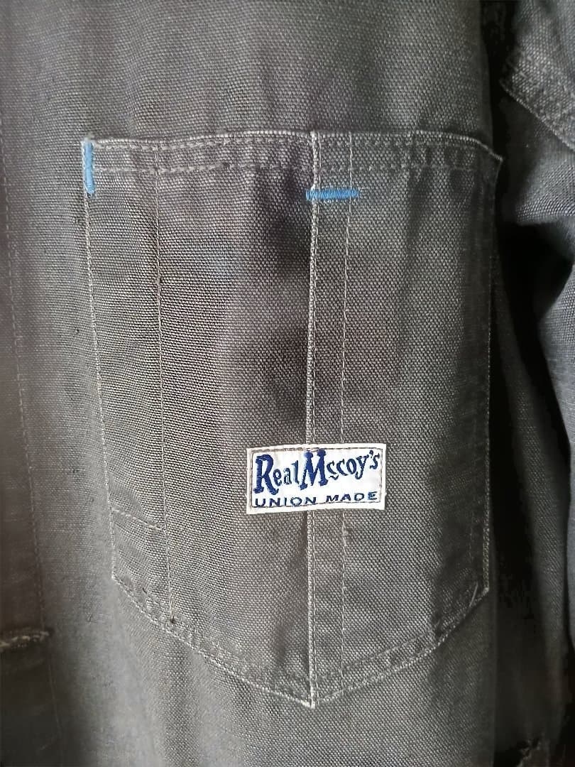リアルマッコイ ブラック カバーオール