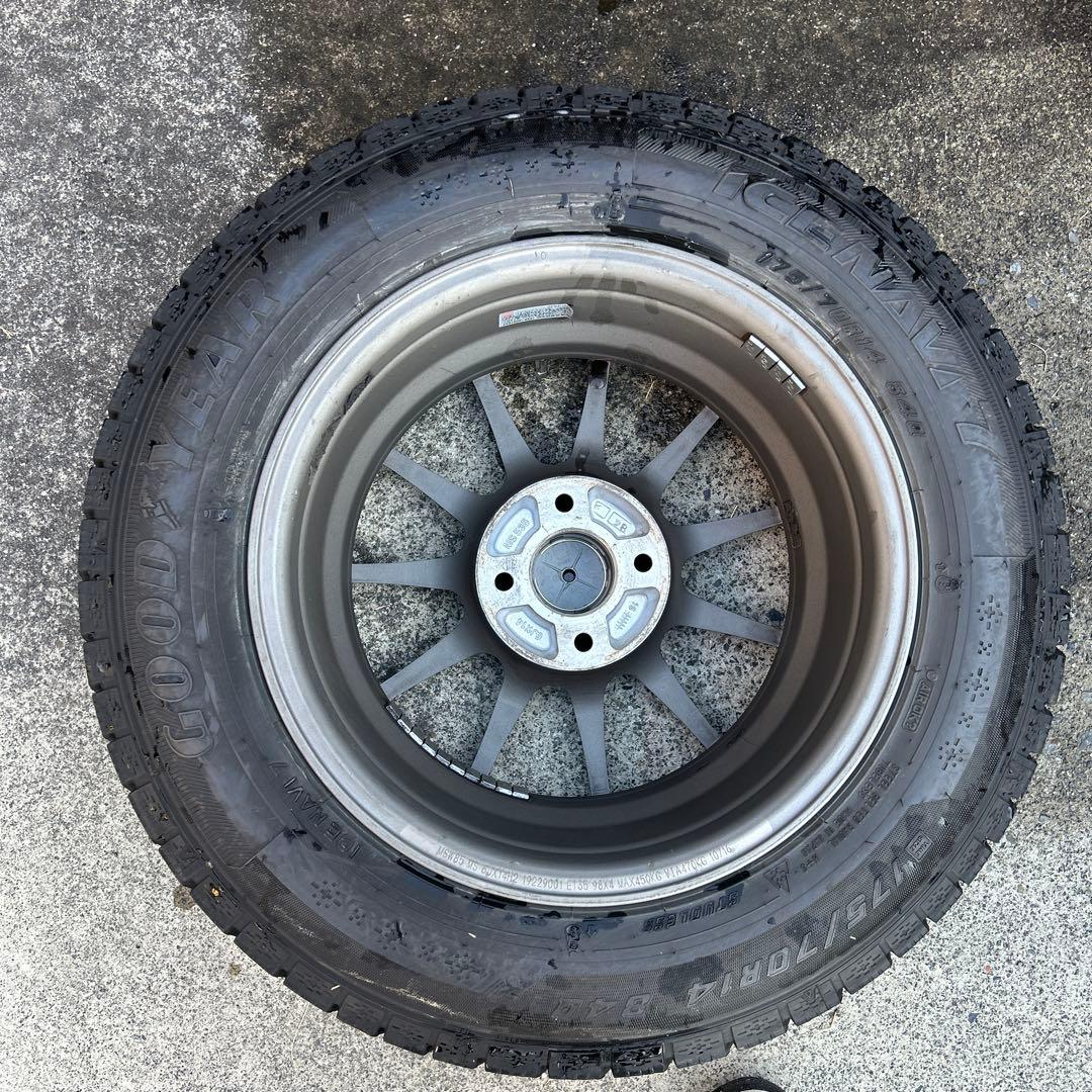 フィアットに使用　 175/65 R14 ホイール&スタッドレスタイヤ4本セット