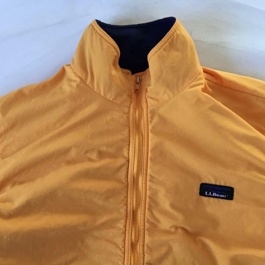 希少色「L」LLBean/ウォームアップジャケット/オレンジ/ナイロンジャケット