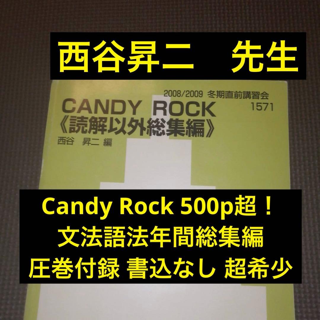 代ゼミテキスト 西谷昇二 CANDY ROCK 読解以外総集編　冬期直前講習会