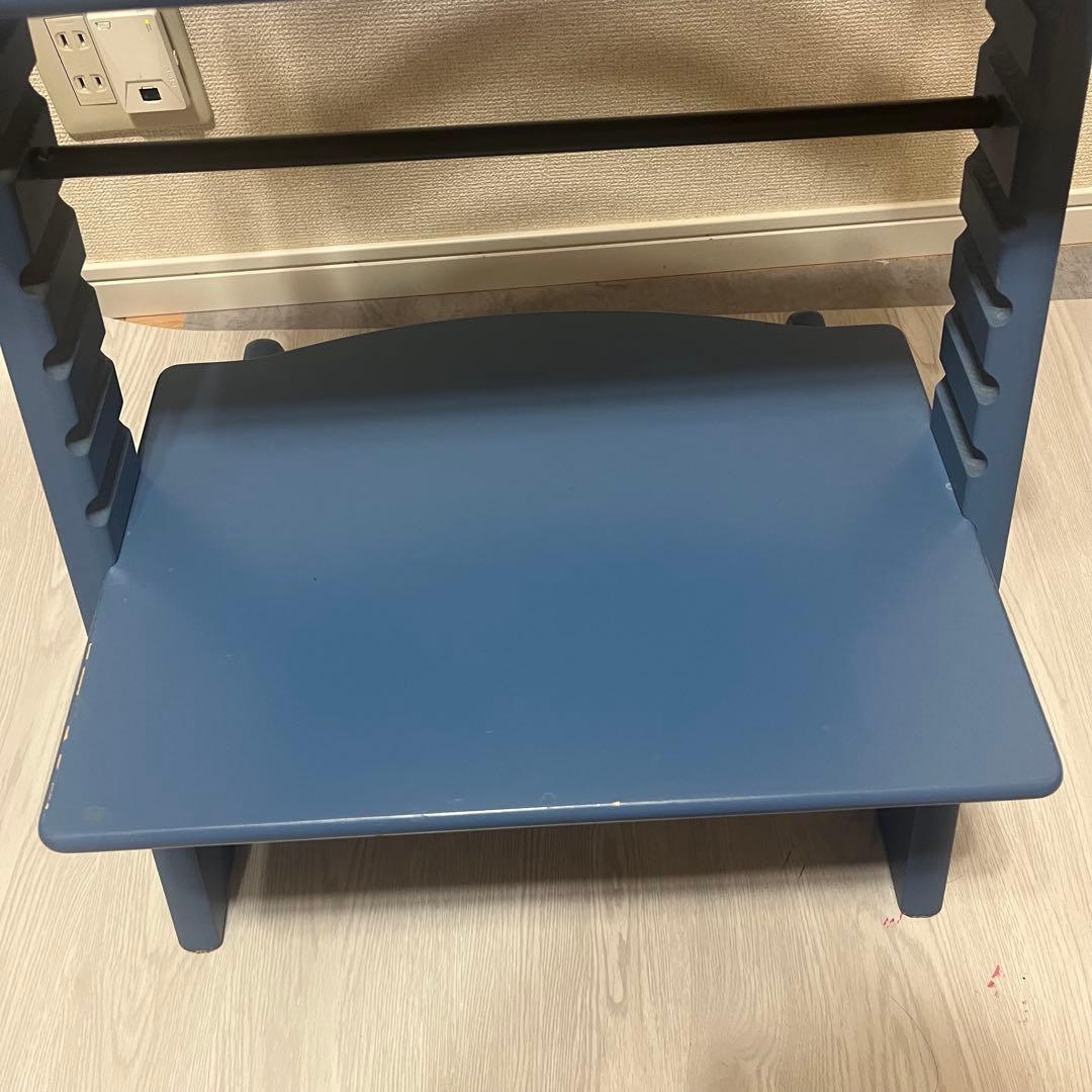 希少　限定色　ストッケ　トリップトラップ　シリアル3　ダークブルー　ハイチェア