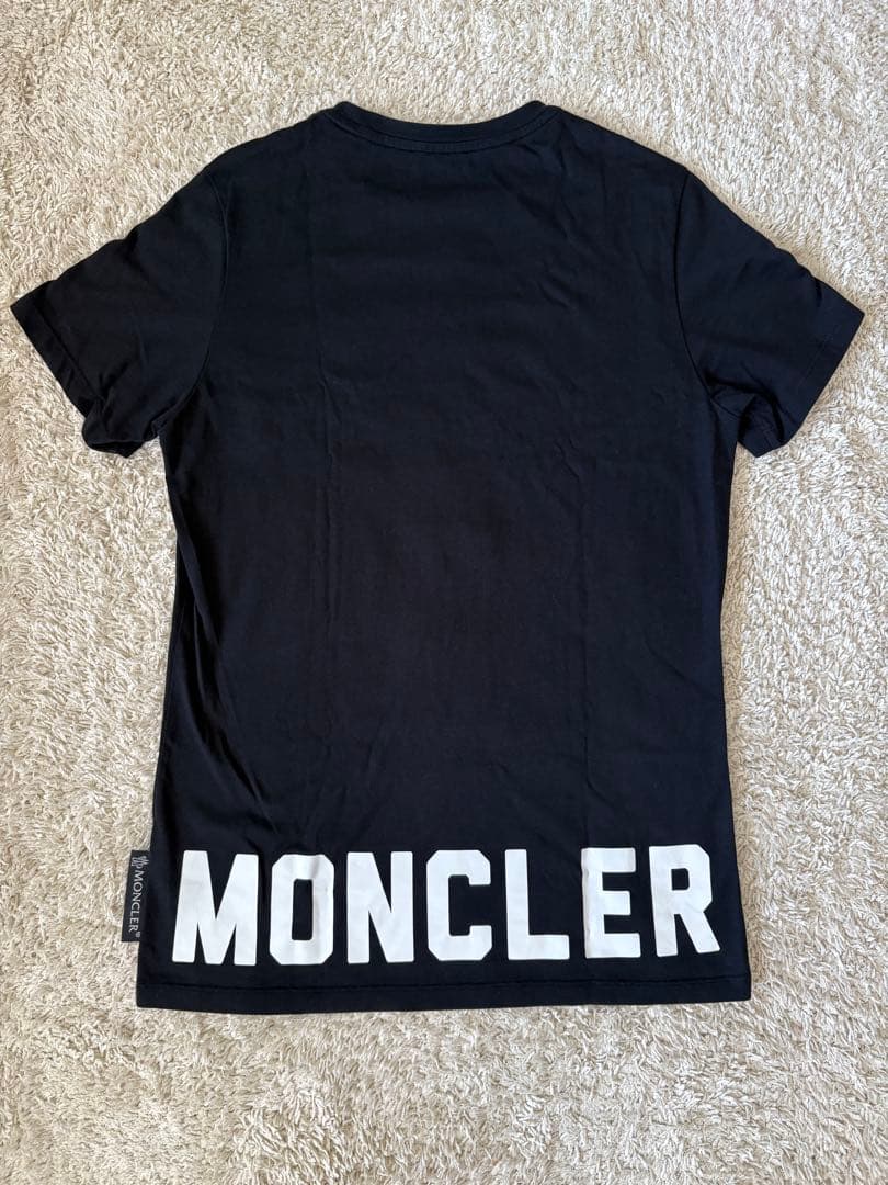 《美品》MONCLER モンクレール　Tシャツ　ロゴT レディース　ブラック
