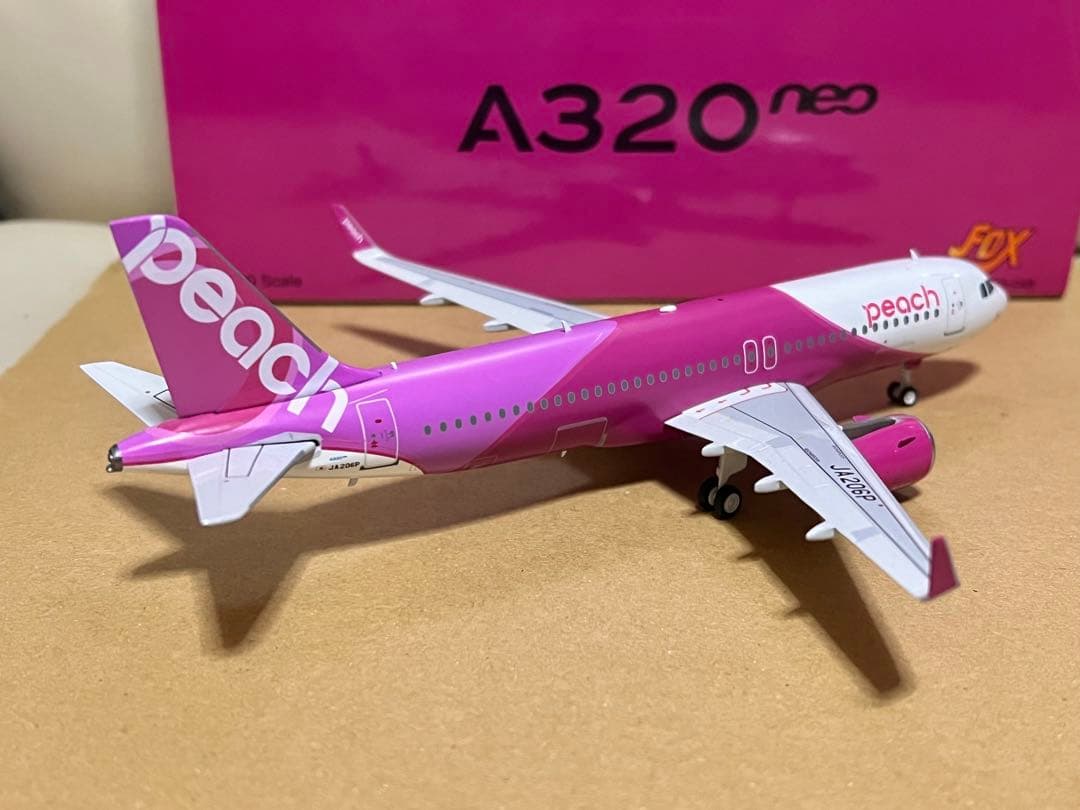 航空機・ヘリコプター Jfox 1/200 Peach Aviation A320neo JA206P