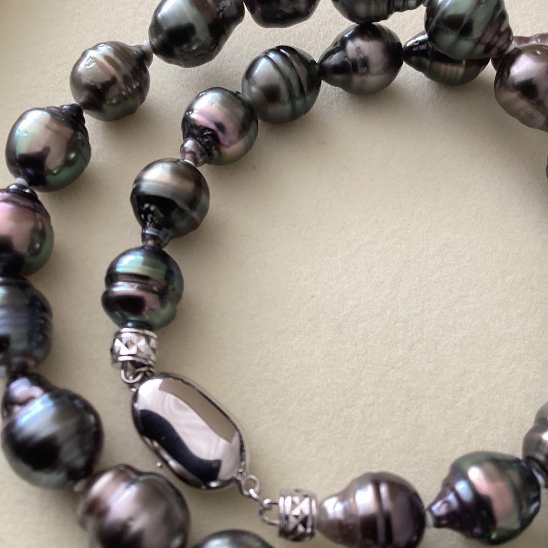 黒蝶真珠　バロックパール　ネックレス