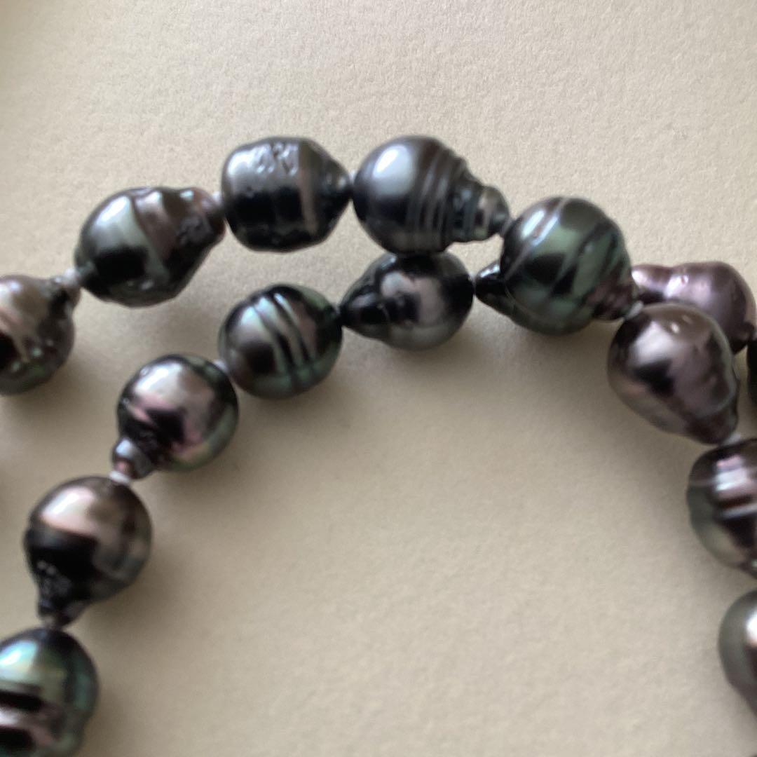 黒蝶真珠　バロックパール　ネックレス