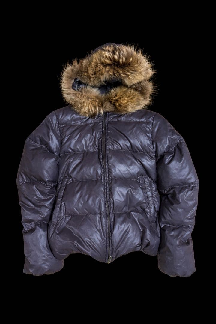 干し芋ファーダウンy2k 平成 お兄さん系パープル 光沢　エディ