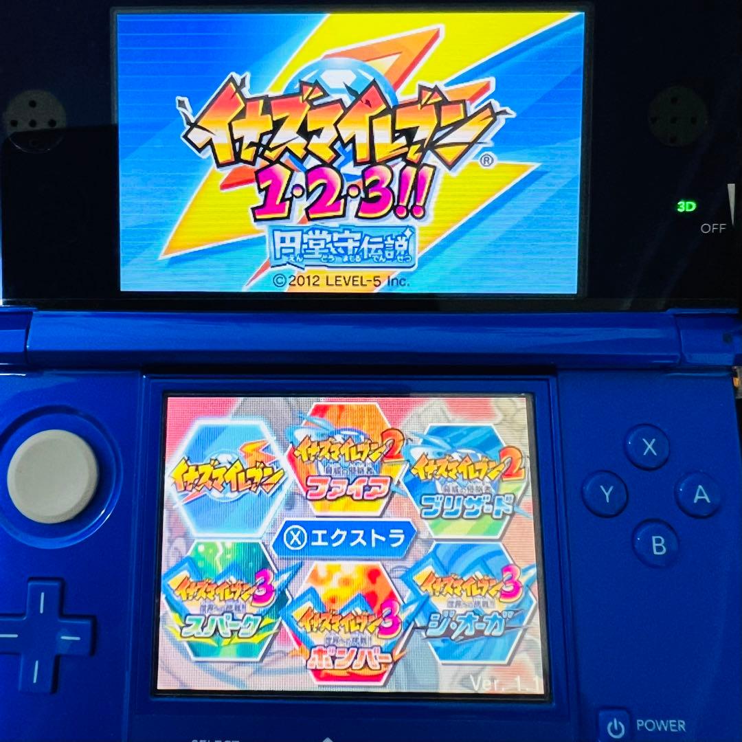3DS ソフト イナズマイレブン 1・2・3!!円堂守伝説 起動確認OK