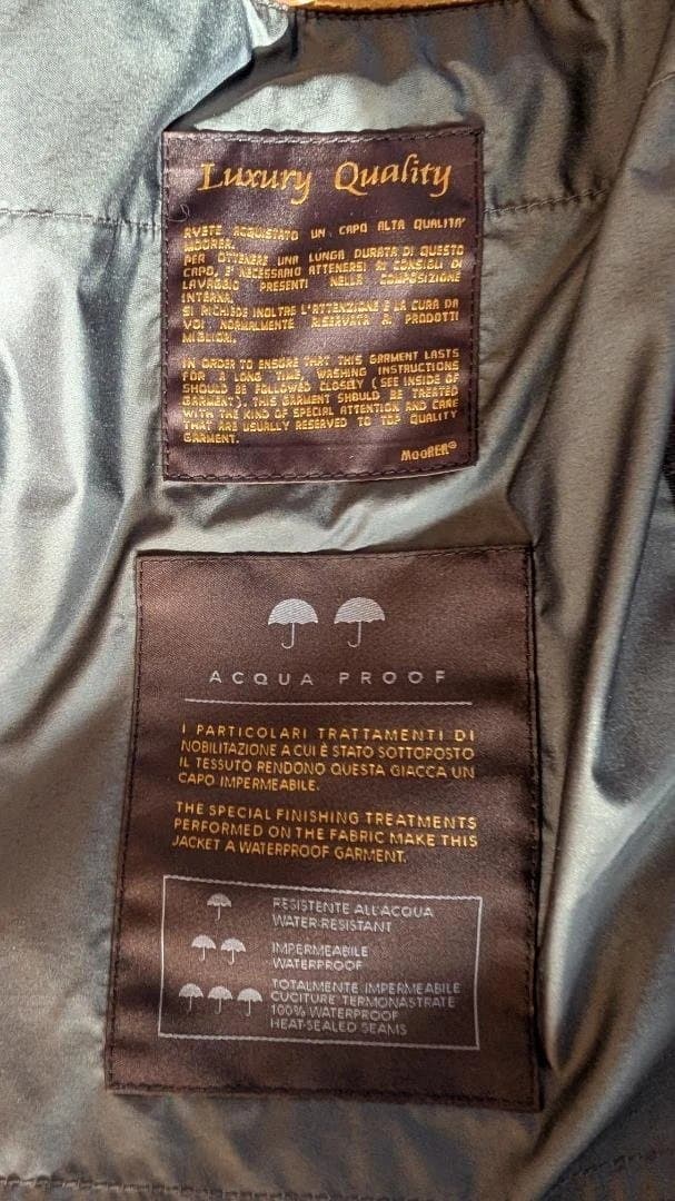 m*o様 MooRER ダウンジャケット Davide 46サイズ ブラック