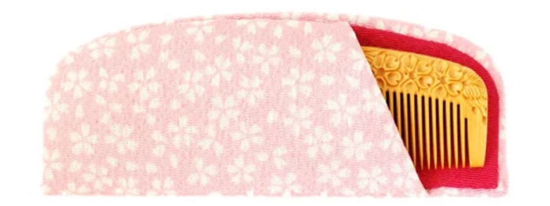 つげ櫛工房辻純商店　【彫解櫛４寸（桜）　さつまつげ】