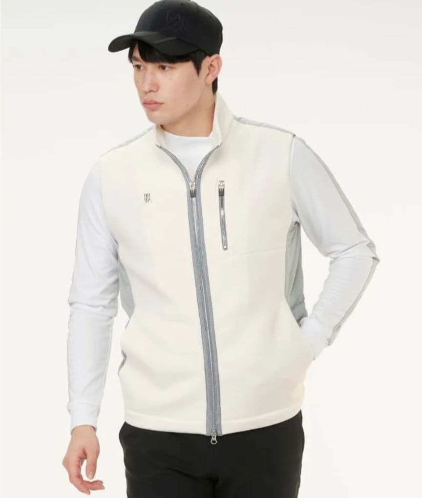 LANVIN SPORT ランバンスポール ゴルフ ベスト ホワイト