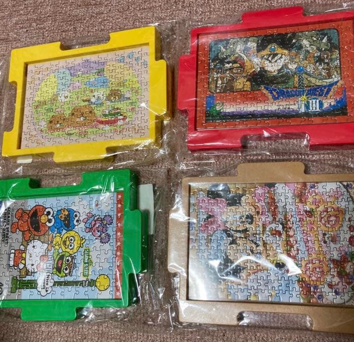 完成品パズルセット額縁非売品(糊付け無し) キティー、リラックマなど16個セット