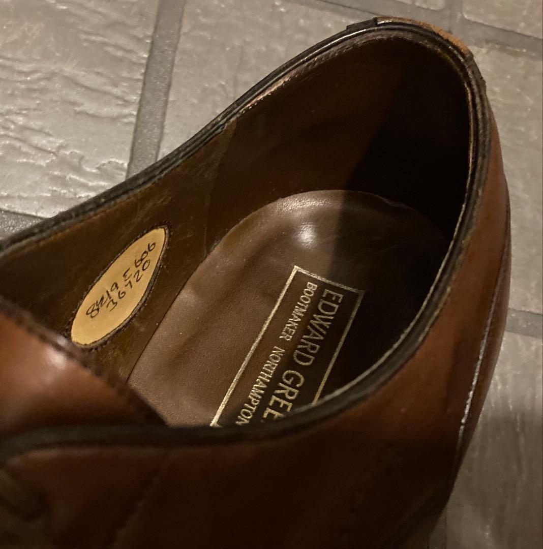 Edward Green ブラウン レザー 8 1/2E 名作606 36720