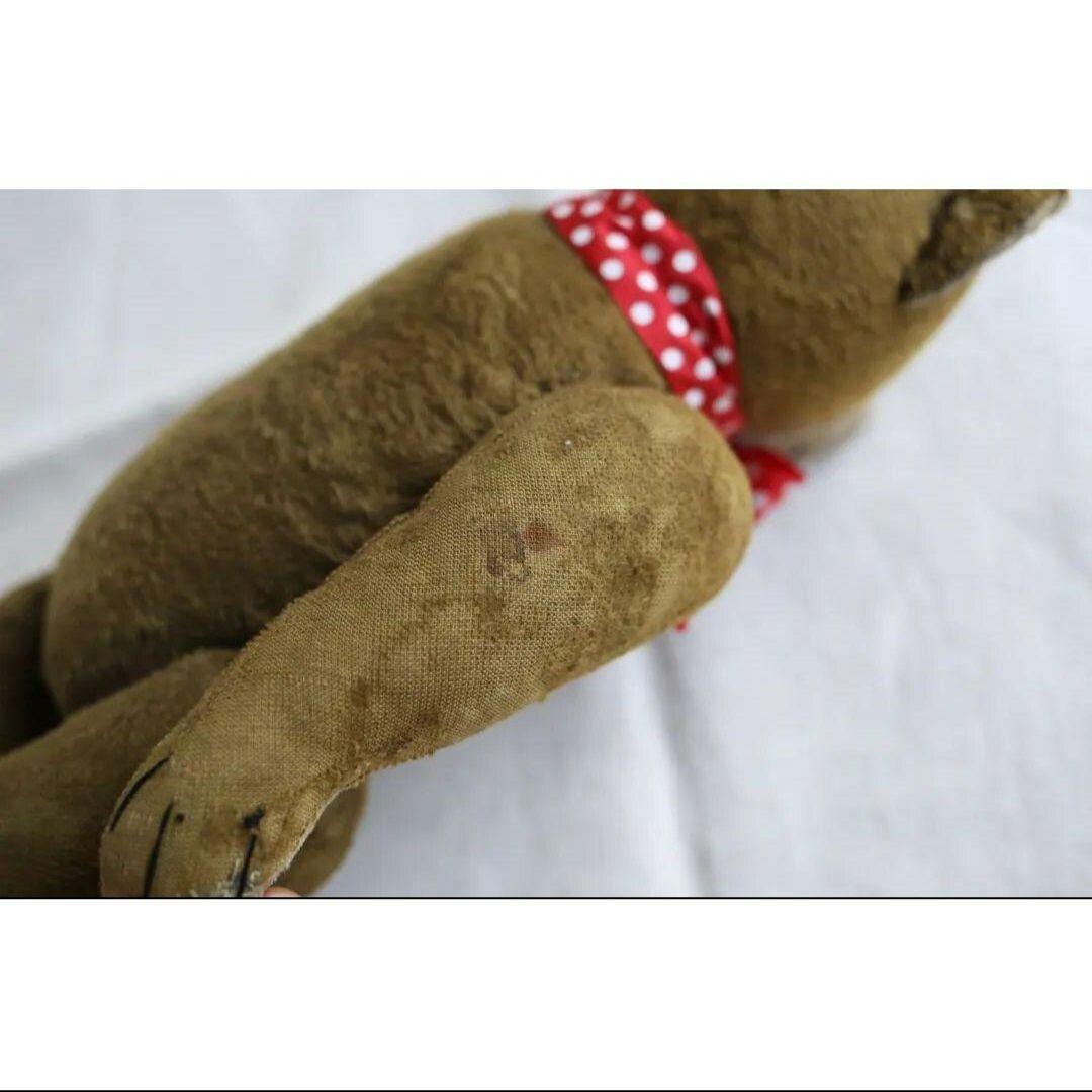 アンティーク 丸顔の古い テディベア フランス