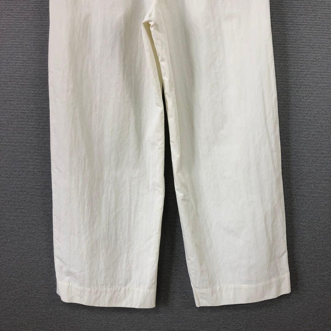 conte タック イージー ワイドパンツ 36 ホワイト