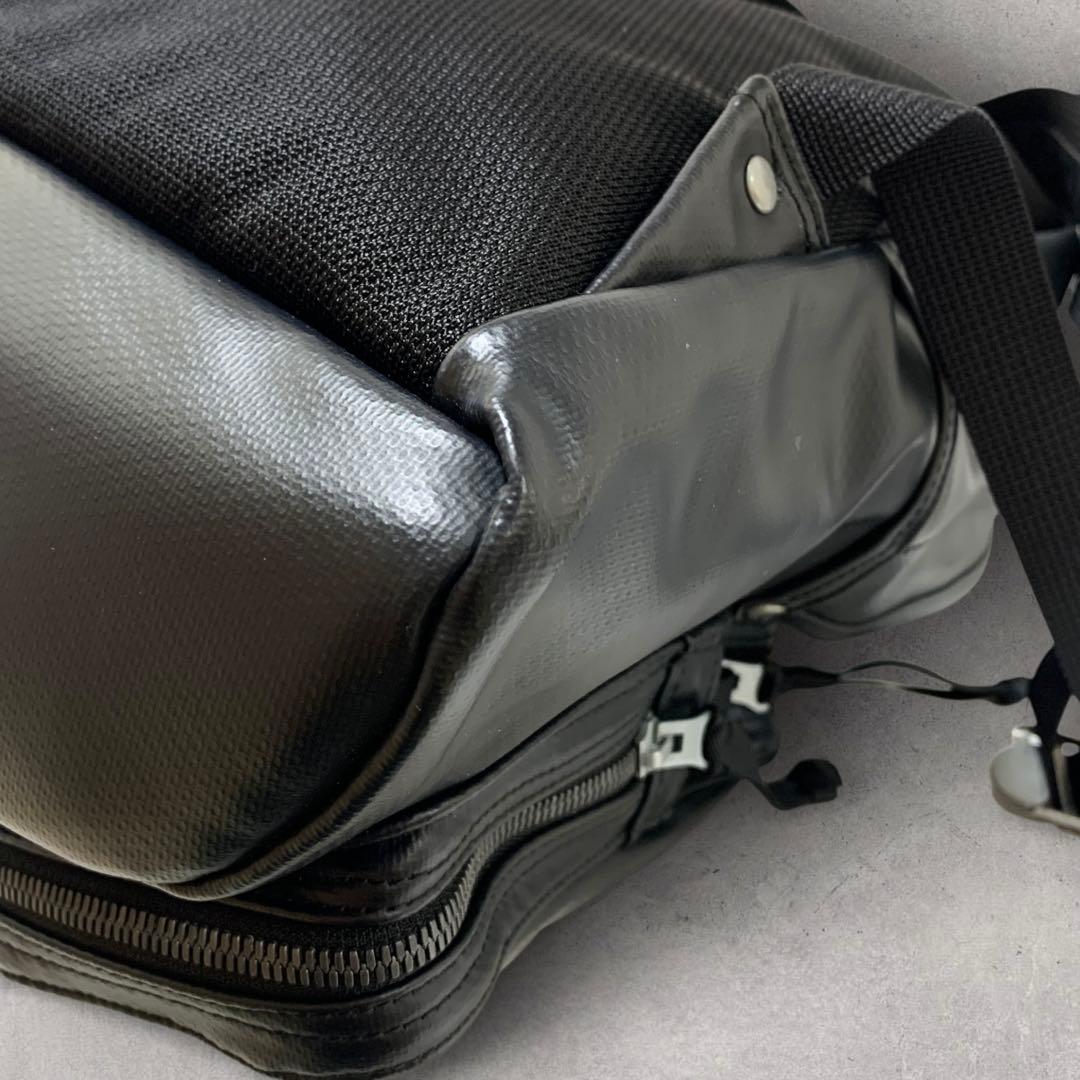 【美品　レア】ラゲッジレーベル　ニューライナー　リュック　PVC　レザー　黒色