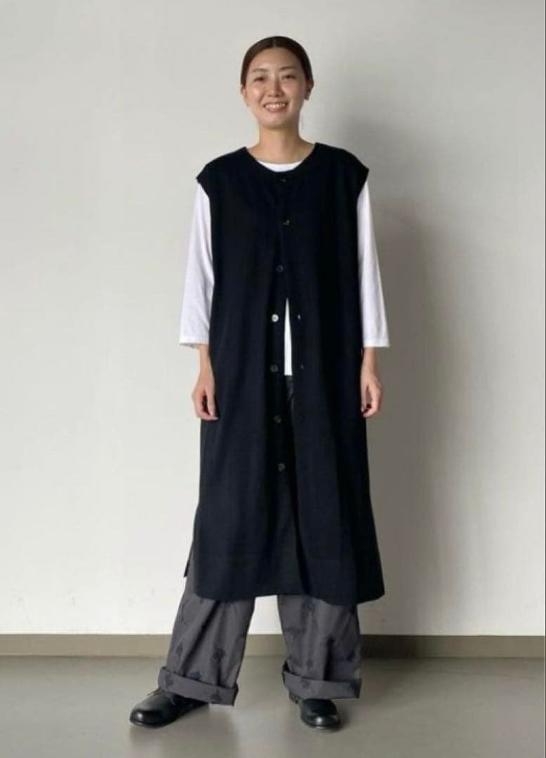 最終値下げ【美品】plantation ウーステッドヤーン　ロングベスト