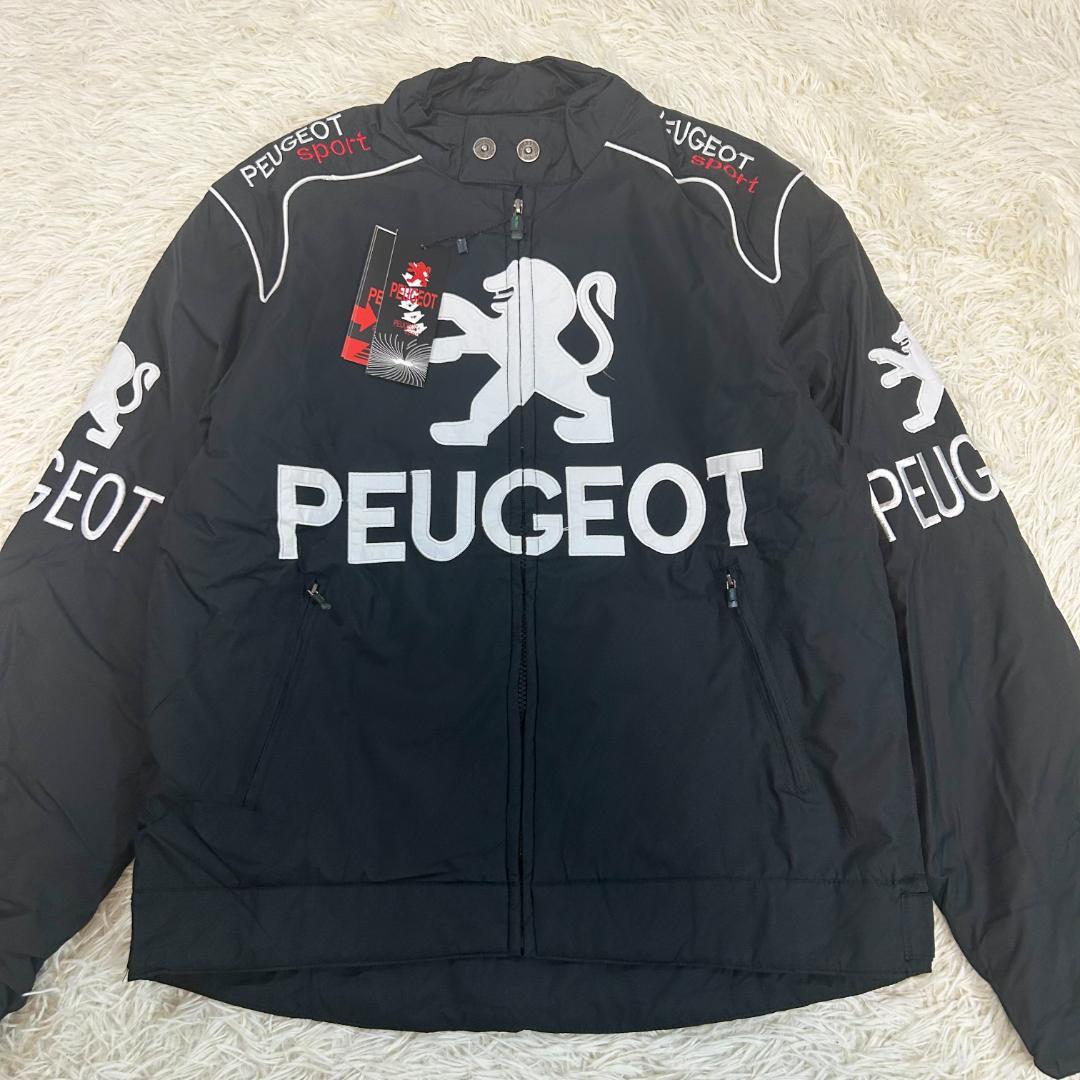 新品タグ付　PEUGEOT　プジョー　レーシングジャケット　モーター　ロゴ　L