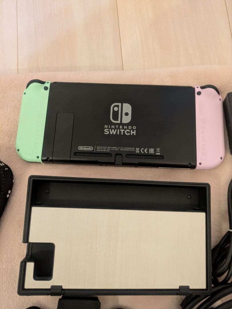 NintendoSwitch(通常)本体　パステルピンク・グリーン　ケース付き