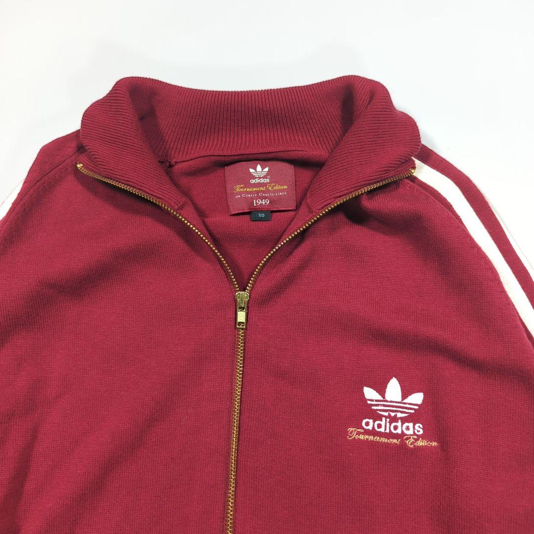 【希少カラー サイズ】アディダス ニットトラックジャケット トレフォイル 刺繍